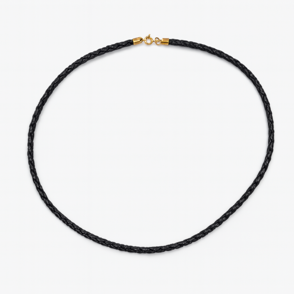 Cordão em Couro Preto