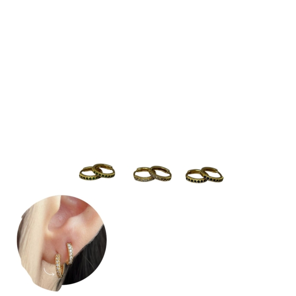 Argola Redonda com Pedras