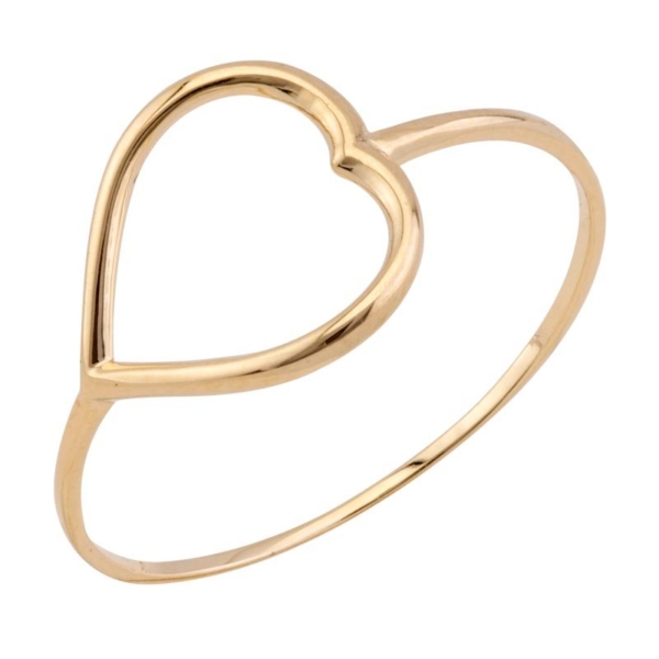 Anel Coração Horizontal