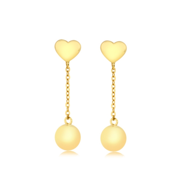 Brinco Coração Cartier Bola