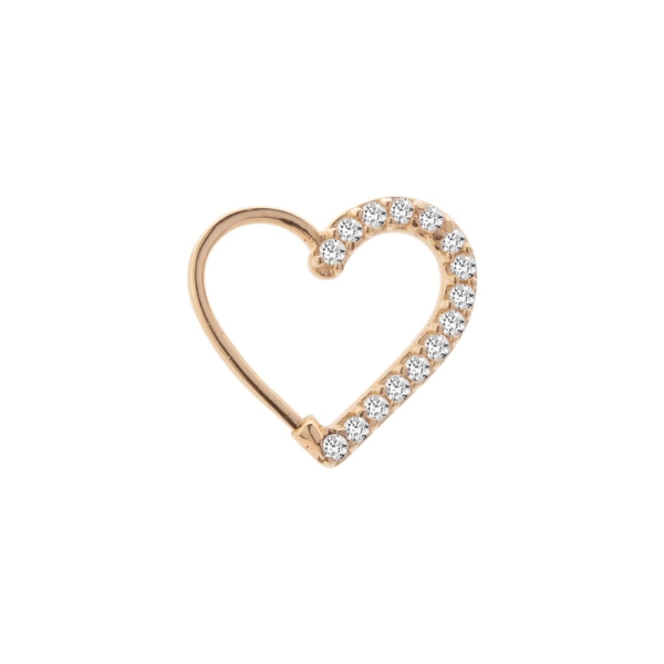 Piercing Coração com Pedras
