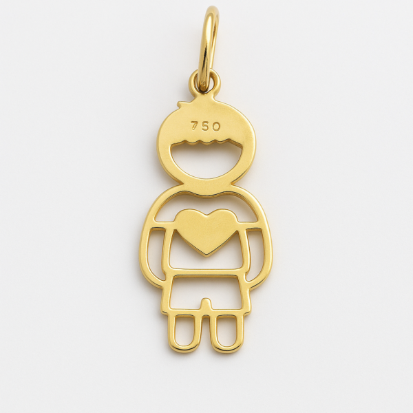 Pingente Menino com Coração