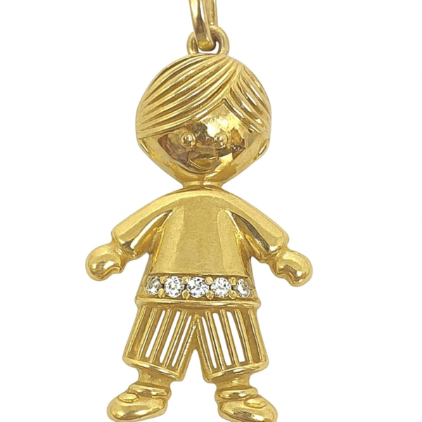 Pingente Menino com Pedras