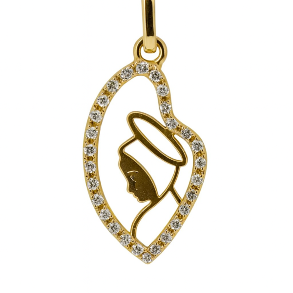 Pingente Nossa Senhora com Brilhantes