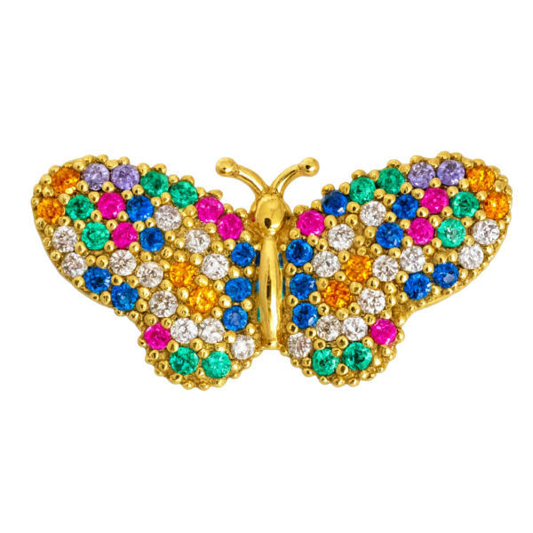 Pingente Borboleta com Pedras