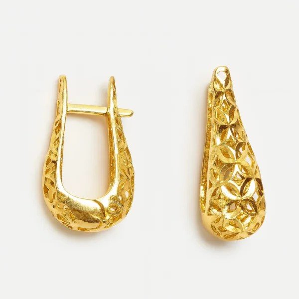 Argola Gota Diamantada