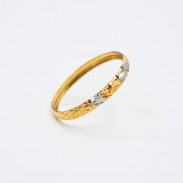 Anel Aparador Diamantado Tricolor