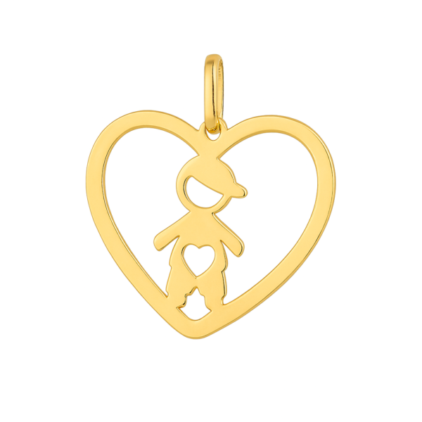 Pingente Menino Coração