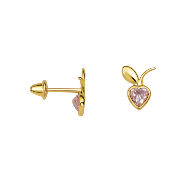 Brinco Maçã com Pedra