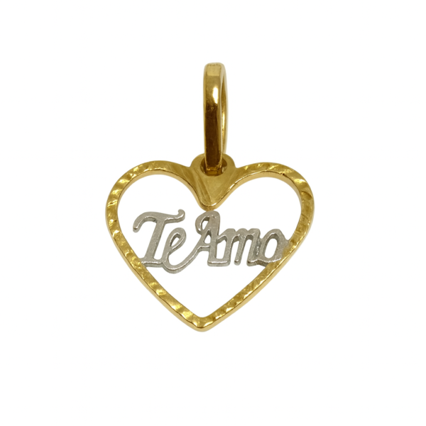 Pingente Coração Te Amo