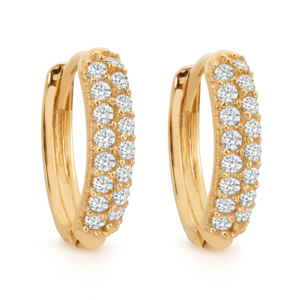 Argola Redonda com Pedras