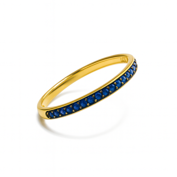 Meia Aliança Safira