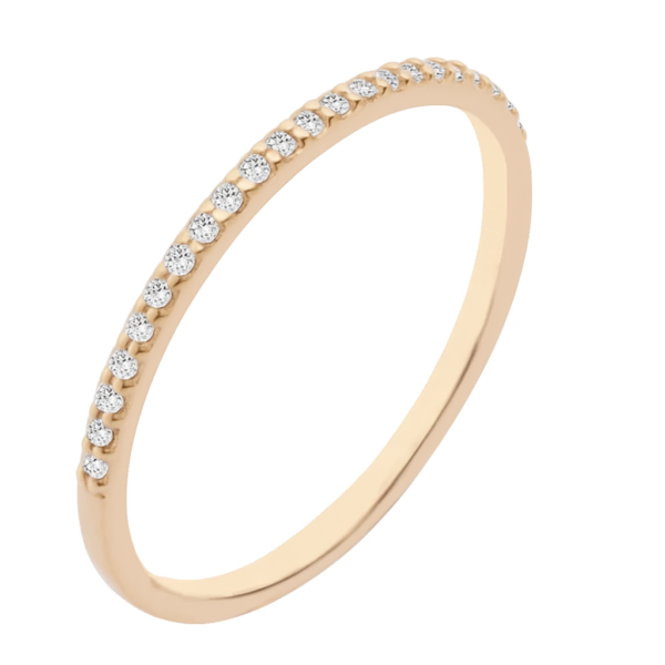 Meia Aliança com Pedras