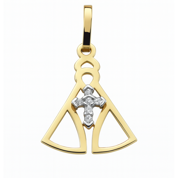 Pingente Nossa Sra. Aparecida com Brilhantes