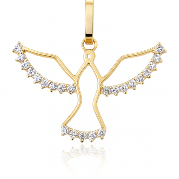 Pingente Espírito Santo com Pedras