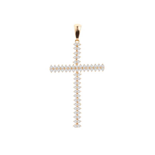 Pingente Cruz com Pedras