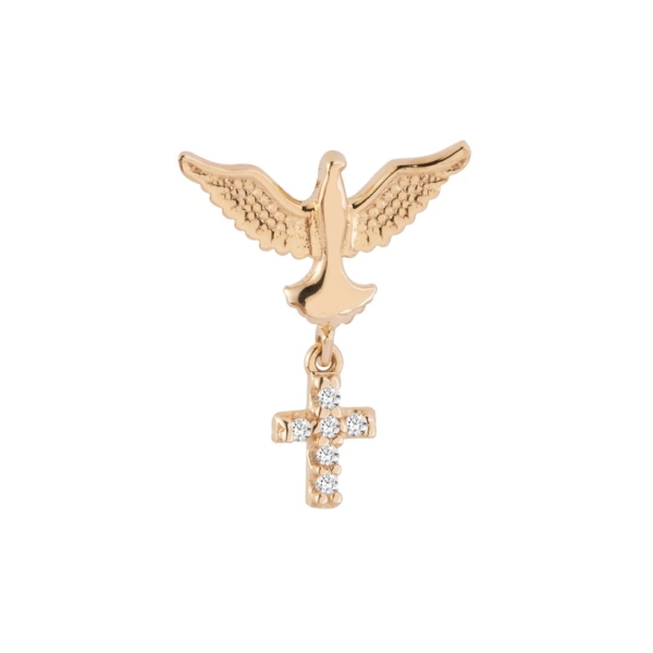 Pingente Espírito Santo e Cruz