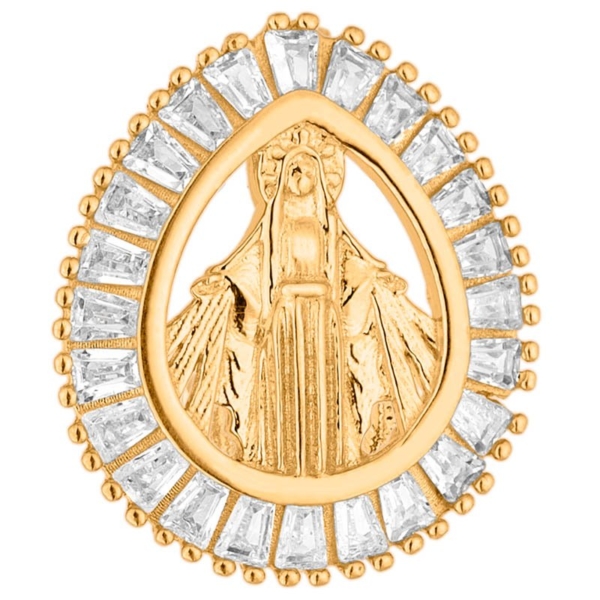 Pingente N. Sra. das Graças com Pedras