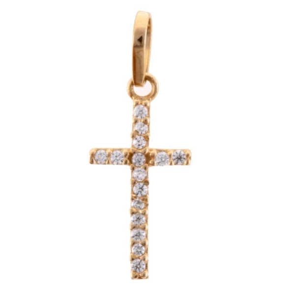 Pingente Cruz com Pedras