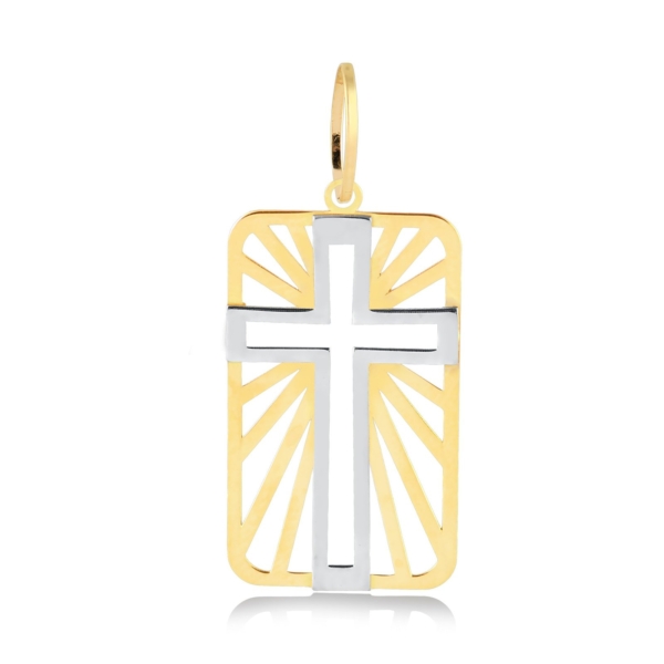 Pingente Cruz e Retângulo