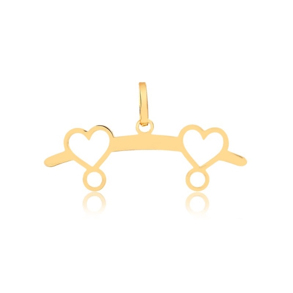 Pingente Canga 2 Corações