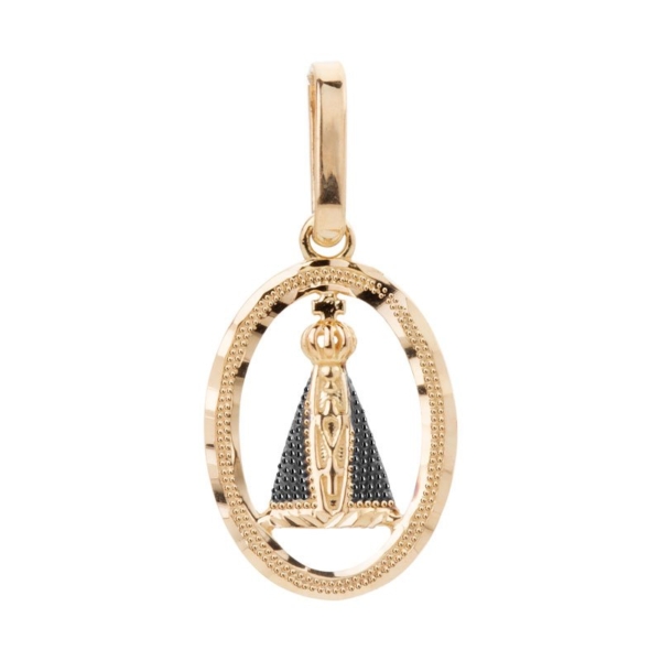 Pingente N. Sra. Aparecida Oval