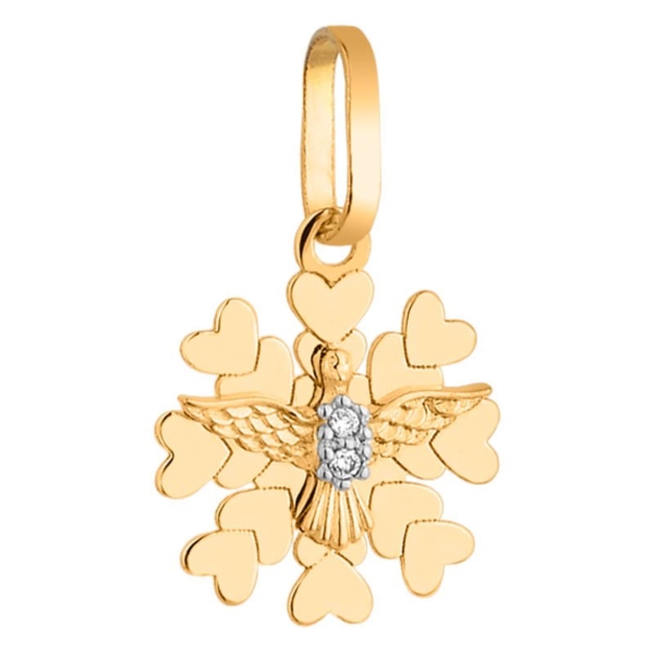 Pingente Espírito Santo com Brilhantes