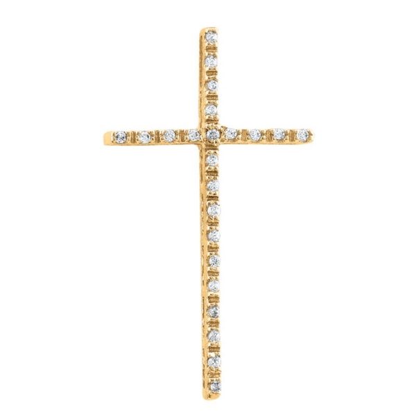 Pingente Cruz Galeria com Pedras