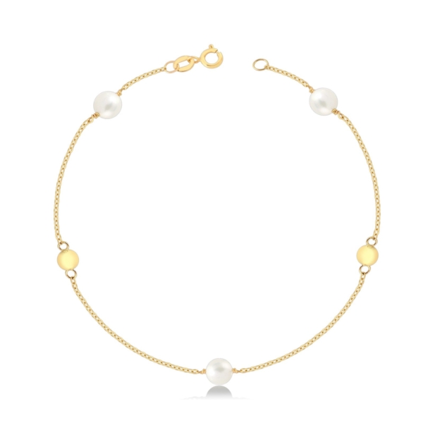 Pulseira Bolas e Pérolas