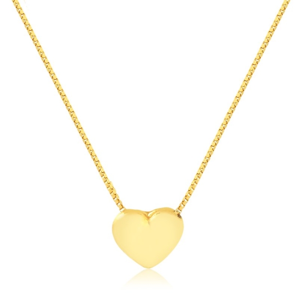 Gargantilha Veneziana Coração Duplo