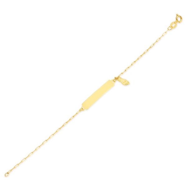 Pulseira com Placa e Figa