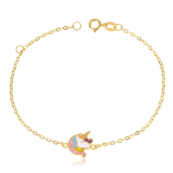 Pulseira Cadeado com Unicórnio